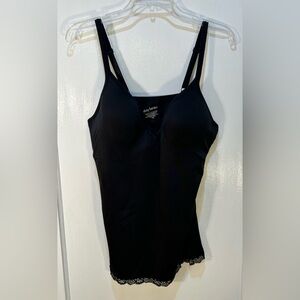 Daisy Fuentes Women's Large Black Stretch Camisole Underwire Support Gently Worn